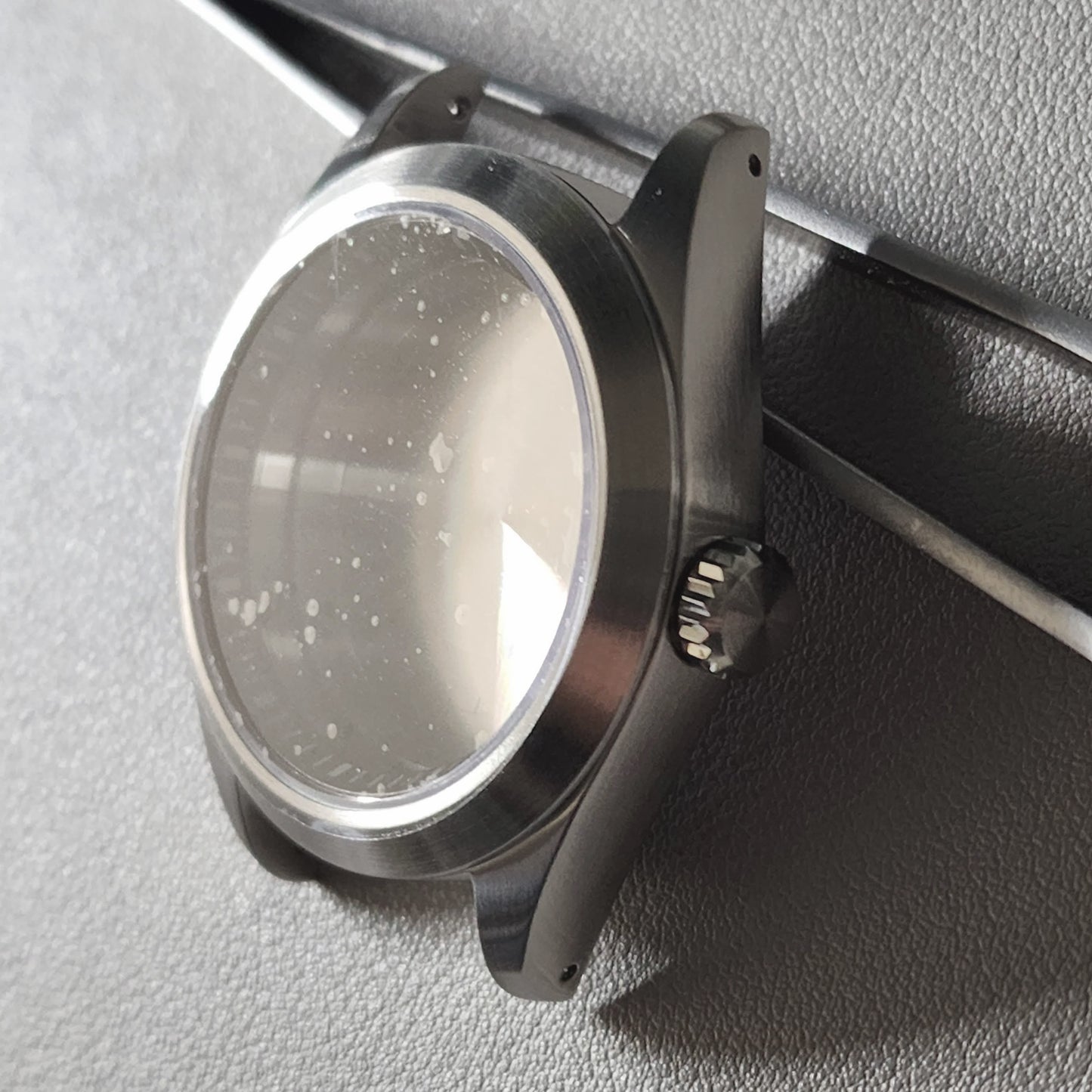 Case Exp 40mm Brushed + All Bundle + Jubilee Bands (Black Min Chapter Ring) / Flat Sapphire
