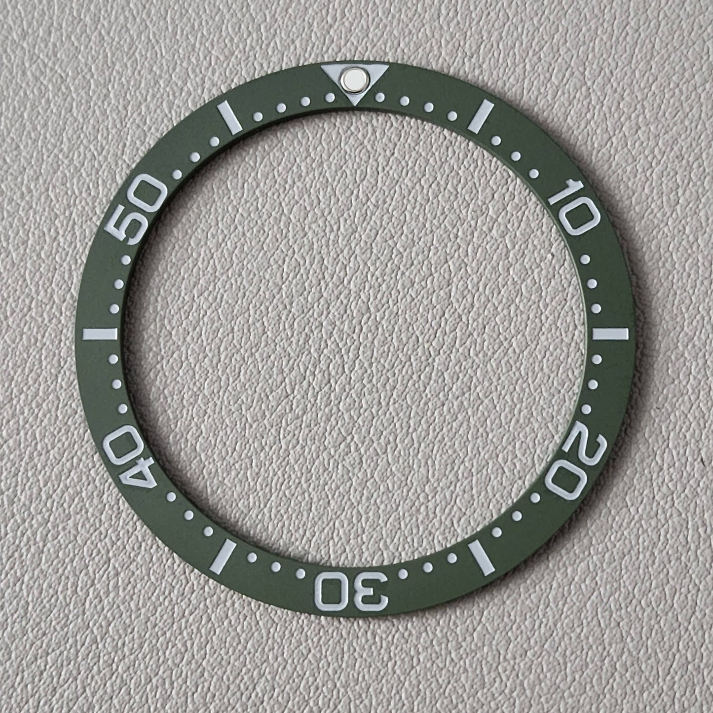 Bezel Insert SRP777 Turtle Ceramic C3 Low PIP / Flat / Army Green Matte