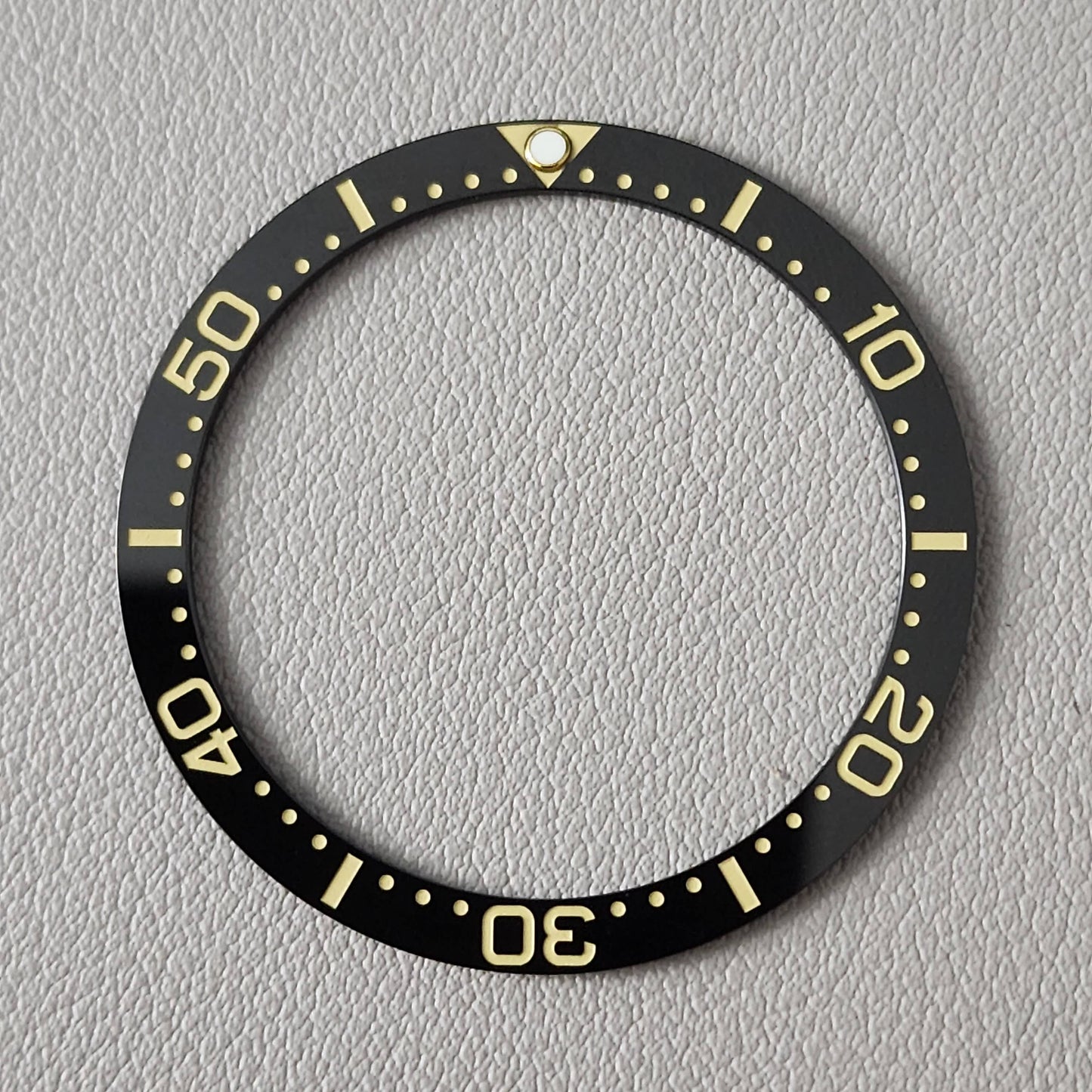 Bezel Insert SRP777 Turtle Ceramic C3 Low PIP / Flat / Black + Khaki fonts