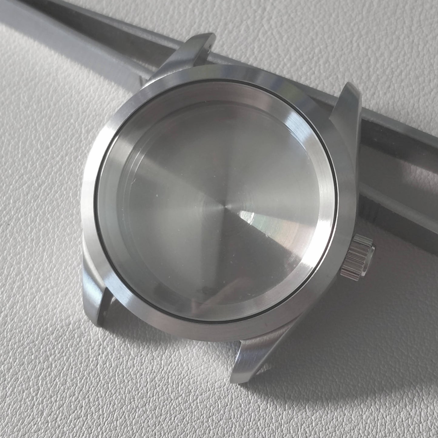 Case Exp 38mm Brushed + Slim Case back (Plain Brushed Chapter Ring)