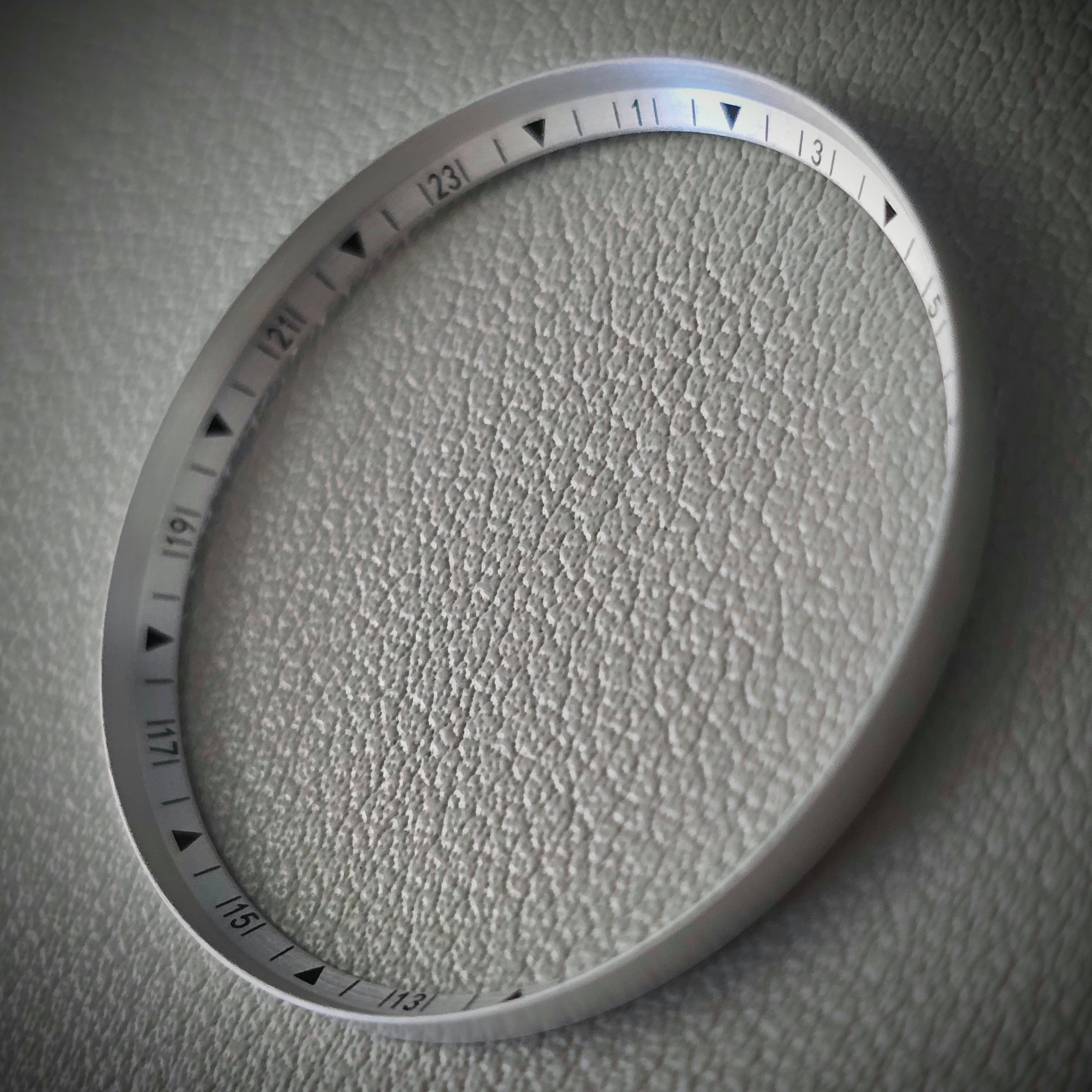 order NEW design♡ J7♡ Zigzag Bezel Diamond Men's Half Wedding Band in 18k W Gold