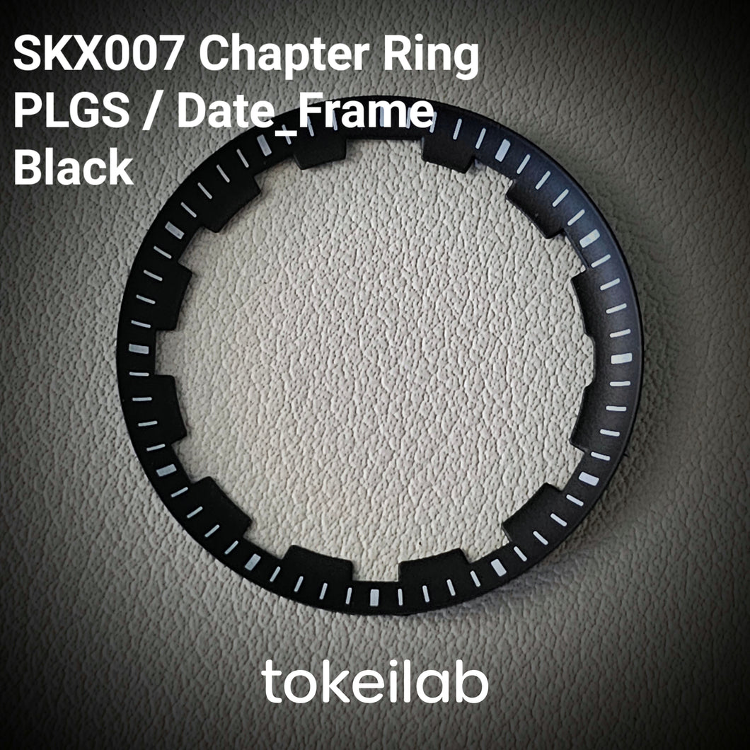 Chapter Ring SKX007 PLGS Style / Date Frame / Black