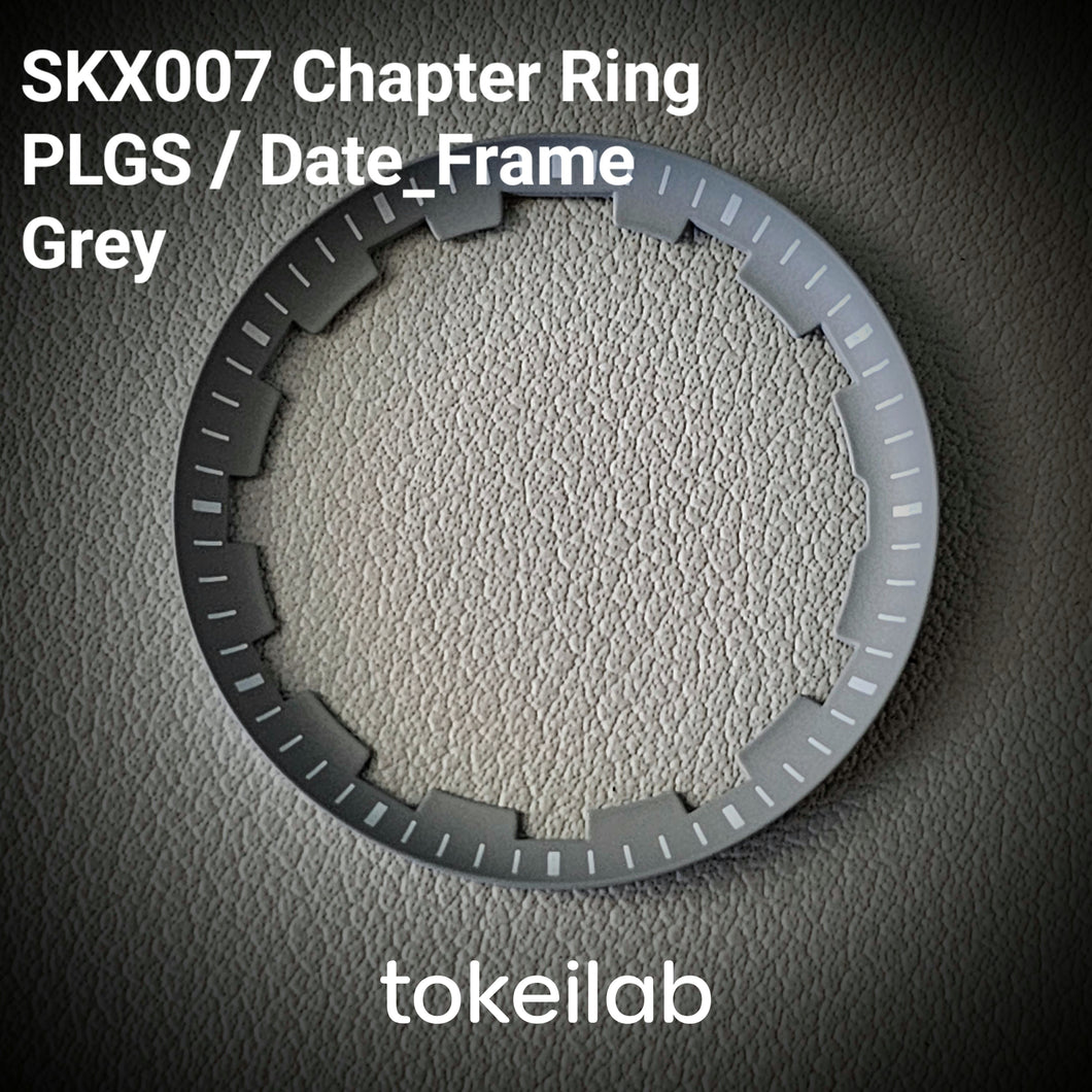 Chapter Ring SKX007 PLGS Style / Date Frame / Grey