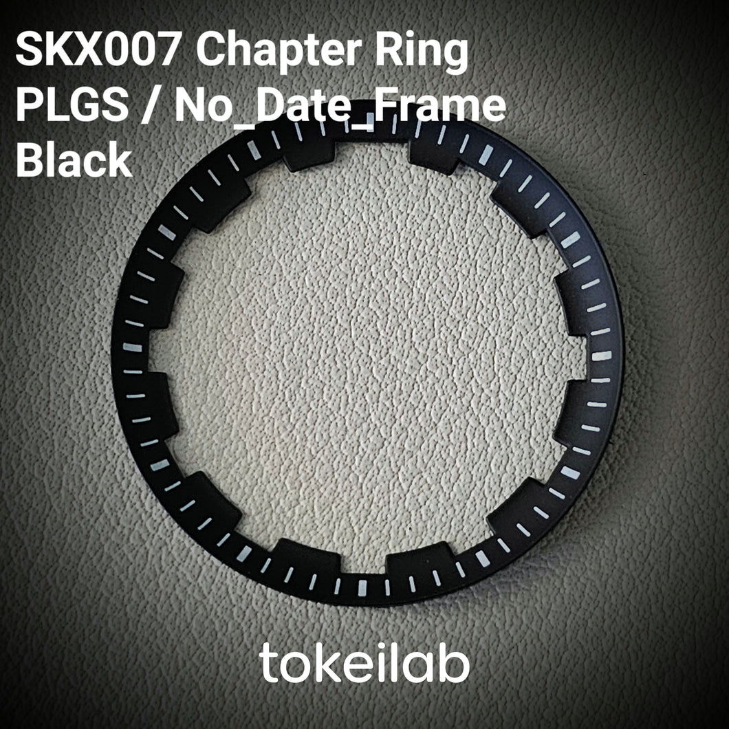 Chapter Ring SKX007 PLGS Style / No Date Frame / Black