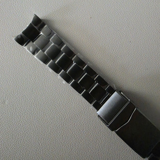 Metal Bands SKX007 / Beveled Male SEL V_Clasp / Gunmetal