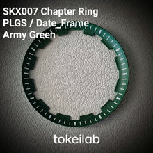 Load image into Gallery viewer, Chapter Ring SKX007 PLGS Style / Date Frame / Army Green
