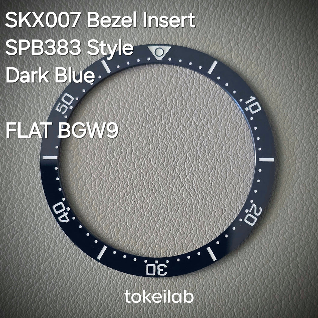 Bezel Insert SKX007 Ceramic BGW9 (SPB383 style) / Flat / Dark Blue