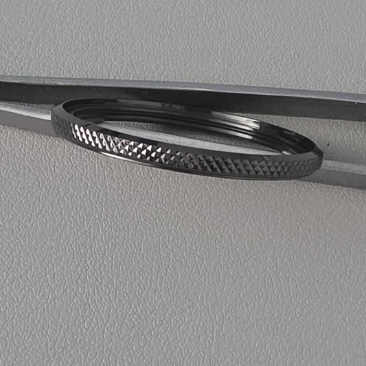 SLIM KNURLED  Bezel  / Gunmetal Polished