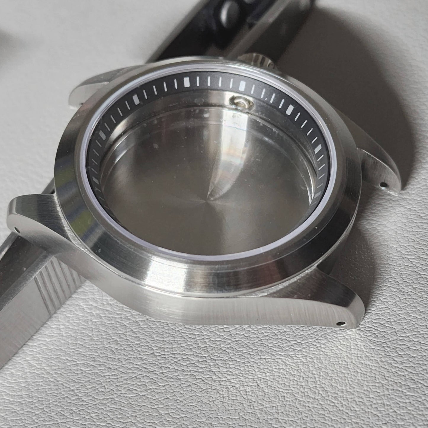 Case Exp 40mm Brushed + All Bundle + Jubilee Bands (Black Min Chapter Ring) / Flat Sapphire