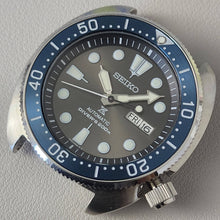Load image into Gallery viewer, Bezel Insert SRP777 Turtle Steel Brushed C3 Low PIP / Flat / Indigo Blue
